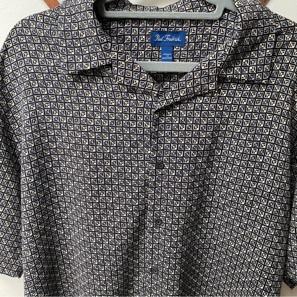 Paul Fredrick Silk Button Up Shirt - Picture 12 of 13